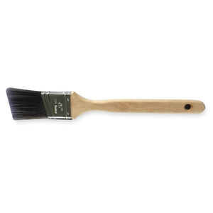 PAINT BRUSH, ANGLE SASH BRUSH, 1 1/2 IN, SYNTHETIC, POLYESTER, 11 IN OVERALL LG by Approved Vendor