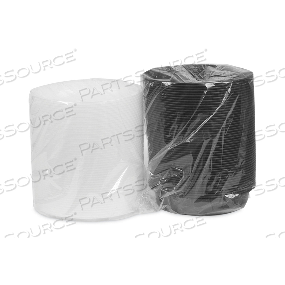 NEWSPRING VERSATAINER MICROWAVABLE CONTAINERS, OVAL, 32 OZ, 9.1 X 6.7 X 1.9, BLACK/CLEAR, PLASTIC by Pactiv NEWSPRING VERSATAINER MICROWAVABLE CONTAINERS, OVAL, 32 OZ, 9.1 X 6.7 X 1.9, BLACK/CLEAR, PLASTIC by Pactiv