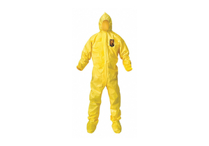 HOODED COVERALL W/BOOTS YELLOW XL PK12 by Kimberly-Clark Corporation