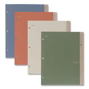 RECYCLED PLASTIC TWO-POCKET FOLDER, 11" X 8.5", RANDOMLY ASSORTED by Five Star RECYCLED PLASTIC TWO-POCKET FOLDER, 11" X 8.5", RANDOMLY ASSORTED by Five Star