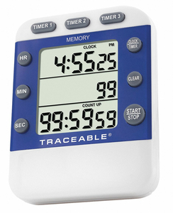 3-CHANNEL JUMBO TIMER TRACEABLE by Traceable