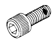 SCREW, 1/4 IN-28, STAINLESS STEEL, STRAIGHT KNURLED SOCKET HEAD, 1/2 IN by STERIS Corporation