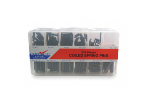 COILED SPRING PIN ASST STD PLAIN 270 PC by ITW