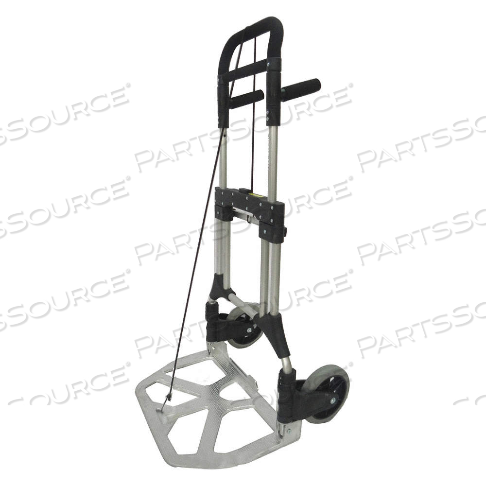 TELESCOPING THIN-PROFILE FOLDING HAND TRUCK, 23 1/4 IN X 15 3/4 IN, SOLID RUBBER by Approved Vendor TELESCOPING THIN-PROFILE FOLDING HAND TRUCK, 23 1/4 IN X 15 3/4 IN, SOLID RUBBER by Approved Vendor