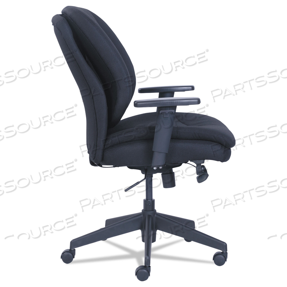COSSET ERGONOMIC TASK CHAIR, SUPPORTS UP TO 275 LB, 19.5" TO 22.5" SEAT HEIGHT, BLACK COSSET ERGONOMIC TASK CHAIR, SUPPORTS UP TO 275 LB, 19.5" TO 22.5" SEAT HEIGHT, BLACK