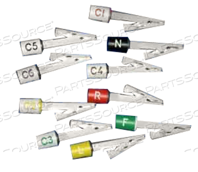 DIAGNOSTIC CARDIOLOGY ELECTRODE CONNECTOR SET, MACTRODE by AirLife (aka SunMed Group, LLC)