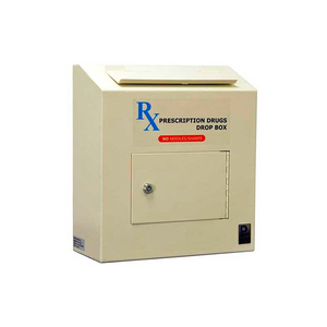 PRESCRIPTION DROP BOX - 6-5/8"W X 14-1/8"D X 15-3/4"H, BEIGE by Protex Safe Co. LLC