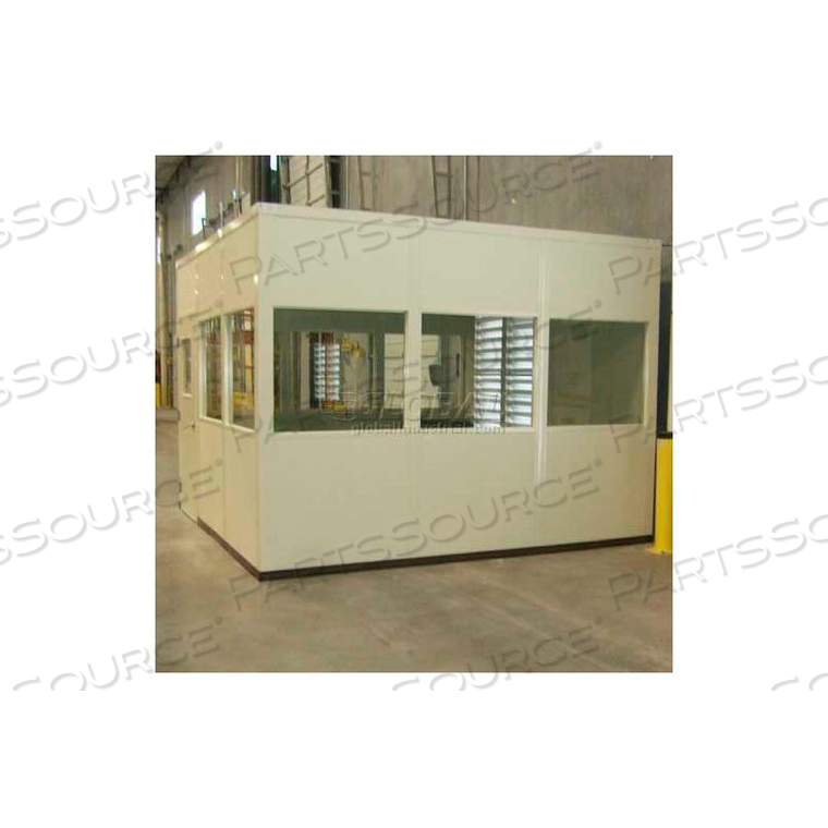 CLASS A FIRE & SOUND RATED STEEL PANELS 2 WALL (STEEL BEAM) 20' X 20' - CHAMPAGNE 