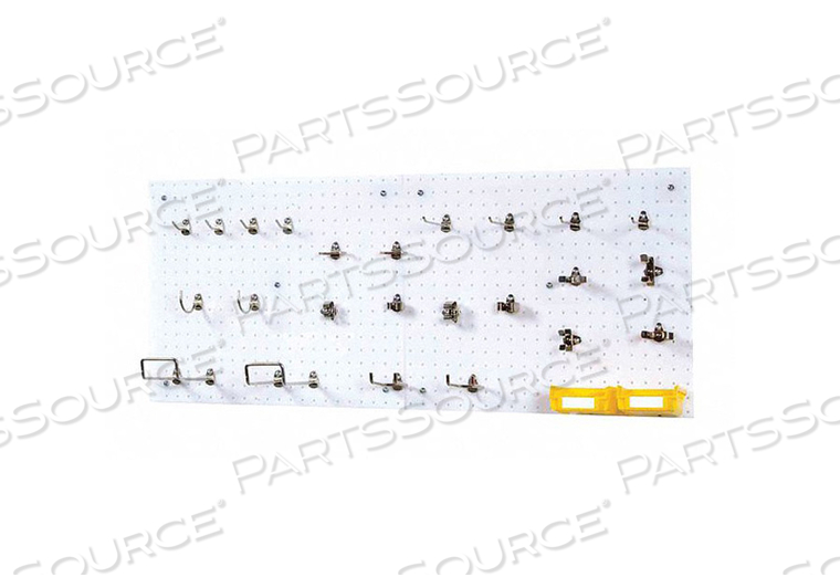 PEGBRD PANEL KIT 22 RND HOLE WHITE PR by Durahook