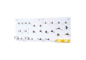 PEGBRD PANEL KIT 22 RND HOLE WHITE PR by Durahook