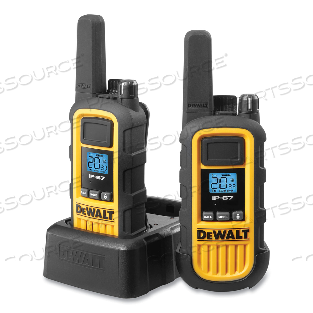 DXFRS800 TWO-WAY RADIOS, 2 W, 22 CHANNELS by DeWalt