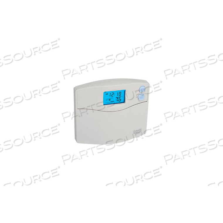 PROGRAMMABLE DIGITAL WALL THERMOSTAT W/ SINGLE STAGE HEAT PUMP by Supco