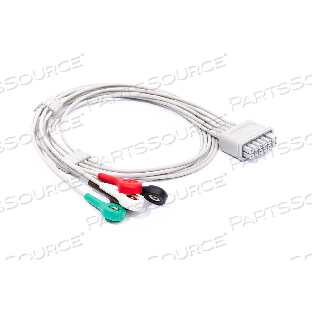 5 LEAD N/T ECG SNAP LEADWIRES - 24 IN by Mindray North America