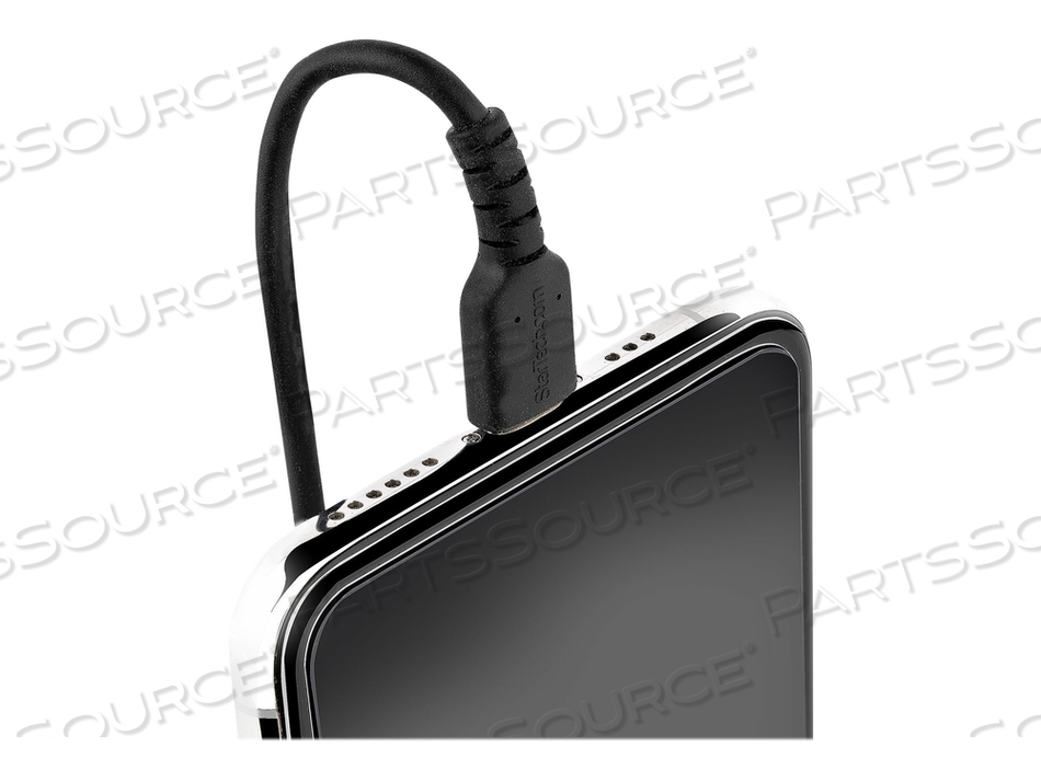 50CM (20IN) USB TO LIGHTNING CABLE, MFI CERTIFIED, COILED IPHONE CHARGER CABLE, BLACK, DURABLE AND FLEXIBLE TPE JACKET ARAMID FIBER, HEAVY D by StarTech.com Ltd. 50CM (20IN) USB TO LIGHTNING CABLE, MFI CERTIFIED, COILED IPHONE CHARGER CABLE, BLACK, DURABLE AND FLEXIBLE TPE JACKET ARAMID FIBER, HEAVY D by StarTech.com Ltd.