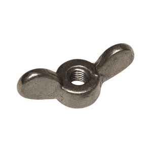 WING NUT, 1/2"-13 THREAD SIZE, MALLEABLE IRON, GRADE 2, PLAIN, 3 IN MAX WING SPAN by Peerless Hardware Mfg Inc