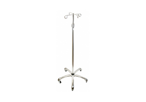 IV POLE-4 HOOK METAL BASE by Medsource