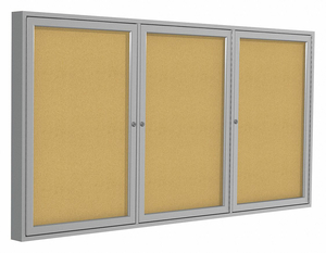 ENCLOSED BULLETIN BOARD CORK 96X48 IN. by Ghent