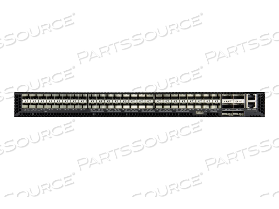 AS7312-54XS, SWITCH, L3, MANAGED, 48 X 10/25 GIGABIT SFP28 + 6 X 100 GIGABIT QSFP28, FRONT TO BACK AIRFLOW, RACK-MOUNTABLE by Edge-Core AS7312-54XS, SWITCH, L3, MANAGED, 48 X 10/25 GIGABIT SFP28 + 6 X 100 GIGABIT QSFP28, FRONT TO BACK AIRFLOW, RACK-MOUNTABLE by Edge-Core