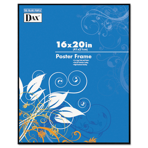 COLOREDGE POSTER FRAME, CLEAR PLASTIC WINDOW, 16 X 20, BLACK by DAX