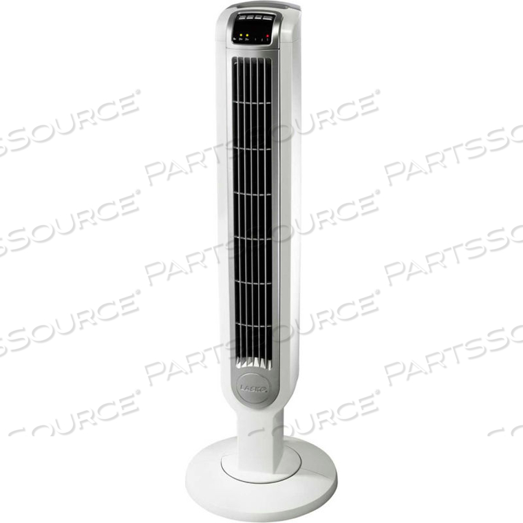 36" TOWER FAN WITH REMOTE CONTROL, 3-SPEED, 110V, WHITE 