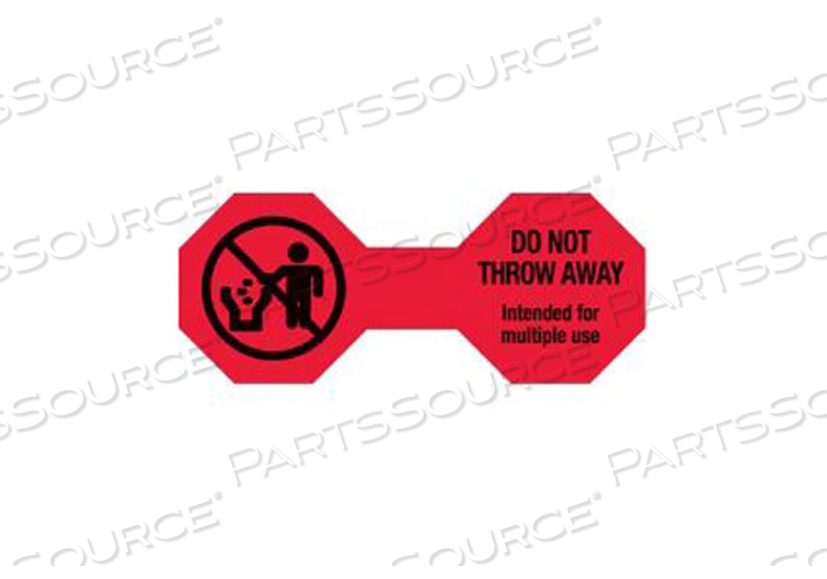 DO NOT THROW AWAY CORD LABEL, 5 IN X 2 IN by United Ad Label DO NOT THROW AWAY CORD LABEL, 5 IN X 2 IN by United Ad Label