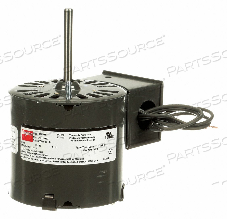 HVAC MOTOR 1/40 HP 3000 RPM 115V 3.3 by DAYTON ELECTRIC MANUFACTURING CO HVAC MOTOR 1/40 HP 3000 RPM 115V 3.3 by DAYTON ELECTRIC MANUFACTURING CO
