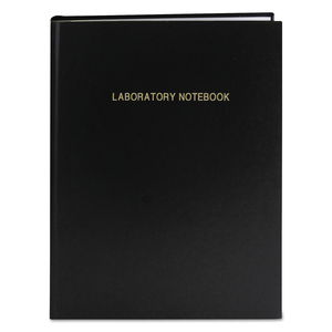 LAB RESEARCH NOTEBOOK, QUADRILLE RULE, BLACK COVER, 11.25 X 8.75, 72 SHEETS by Roaring Spring Paper Products