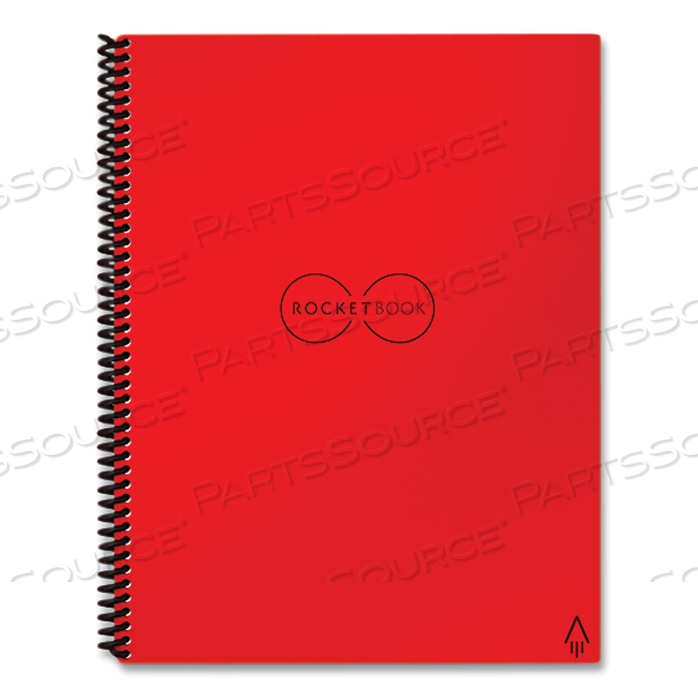 CORE SMART NOTEBOOK, DOTTED RULE, RED COVER, (16) 11 X 8.5 SHEETS by Rocketbook