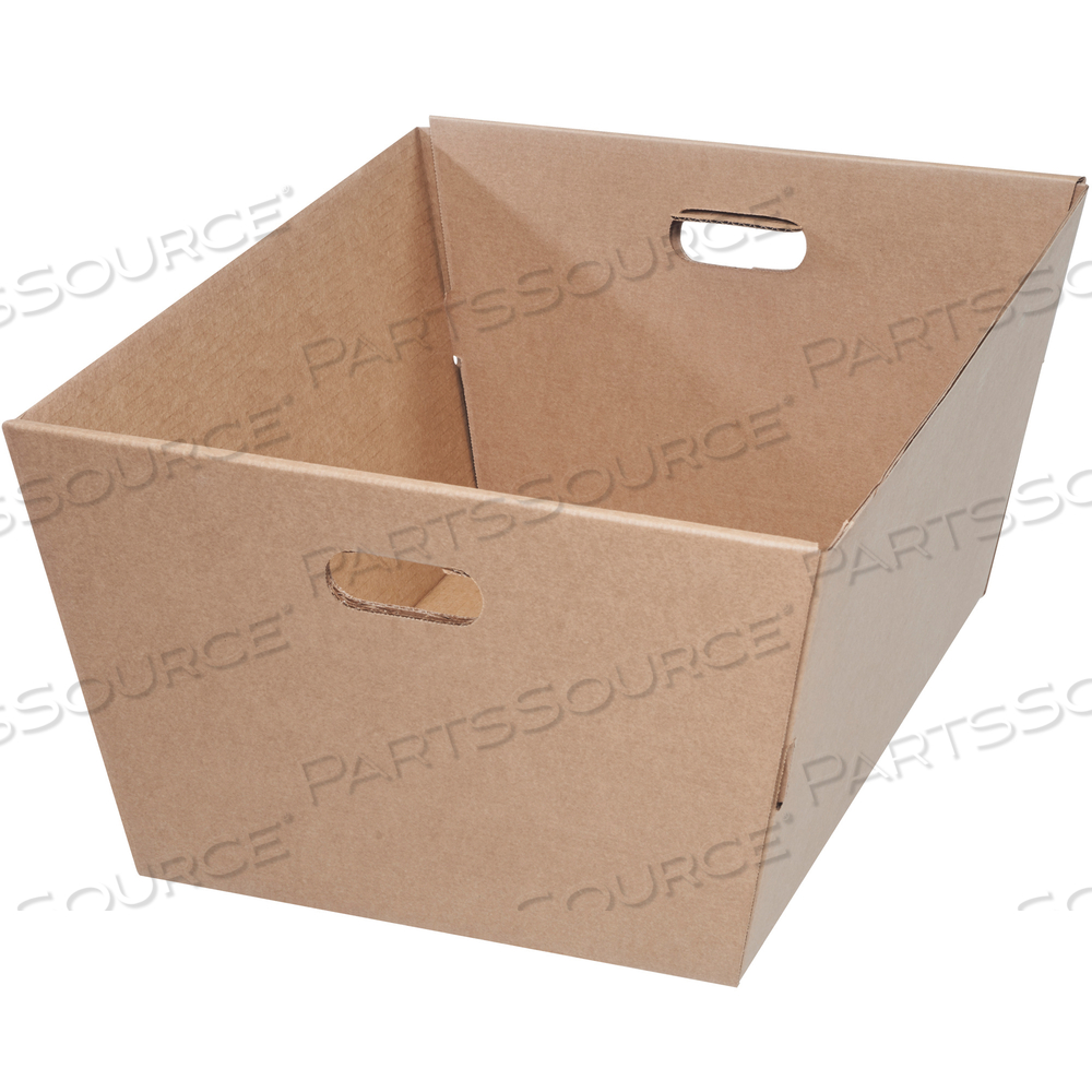 CORRUGATED TOTES, 25" X 19" X 12", KRAFT, 25/BUNDLE by BOX Partners (Box Acquisitions, LLC)