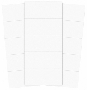 MAGNETIC STRIPS PRE-CUT 2IN WHITE PK25 by Magna Visual