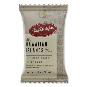 PREMIUM COFFEE, HAWAIIAN ISLANDS BLEND, 18/CARTON by PapaNicholas Coffee