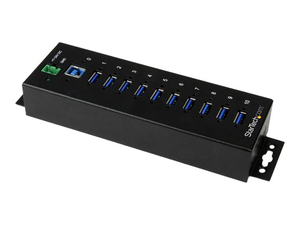 10 PORT INDUSTRIAL USB 3.0 HUB - ESD AND SURGE PROTECTION - HUB - 10 X SUPERSPEED USB 3.0 - DIN RAIL MOUNTABLE - DC POWER by StarTech.com Ltd. 10 PORT INDUSTRIAL USB 3.0 HUB - ESD AND SURGE PROTECTION - HUB - 10 X SUPERSPEED USB 3.0 - DIN RAIL MOUNTABLE - DC POWER by StarTech.com Ltd.