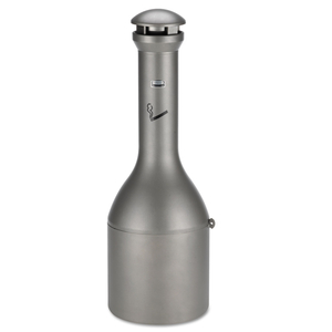 INFINITY TRADITIONAL SMOKING RECEPTACLE, 4.1 GAL, 13 DIA X 39H, ANTIQUE PEWTER by Rubbermaid Medical Division