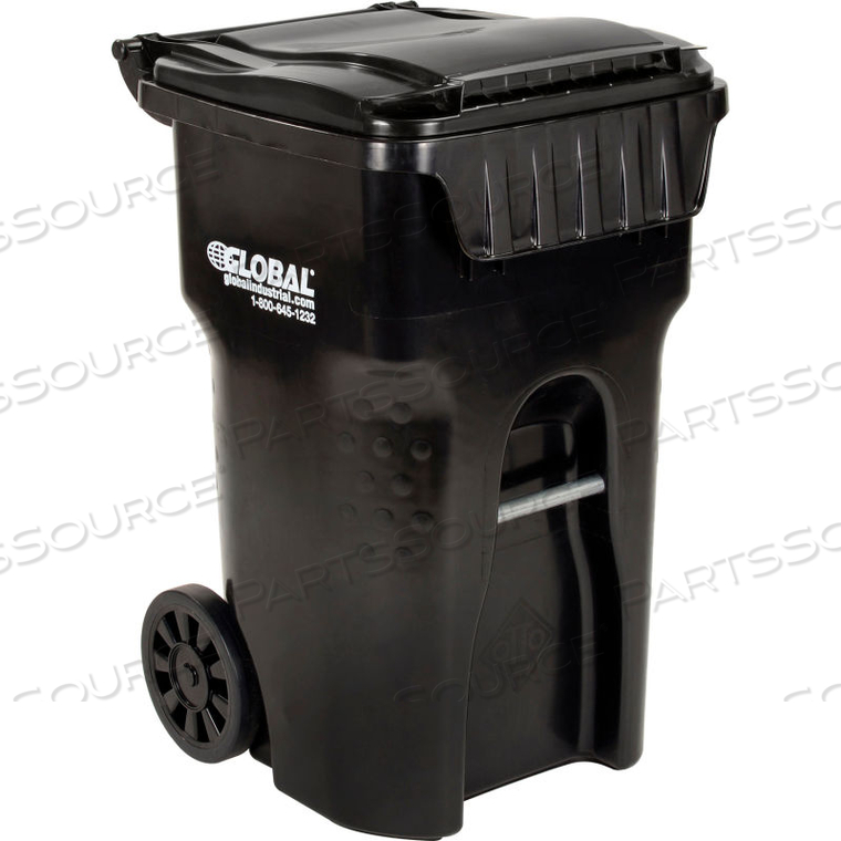MOBILE TRASH CONTAINER, 65 GALLON BLACK by Otto Environmental Systems MOBILE TRASH CONTAINER, 65 GALLON BLACK by Otto Environmental Systems
