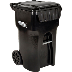 MOBILE TRASH CONTAINER, 65 GALLON BLACK by Otto Environmental Systems