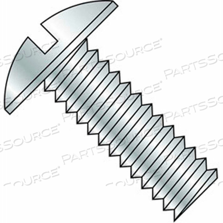 10-32 X 1-1/4" MACHINE SCREW - TRUSS HEAD - SLOTTED - STEEL - ZINC CR+3 - FT - 100 PK - BBI by Brighton Best