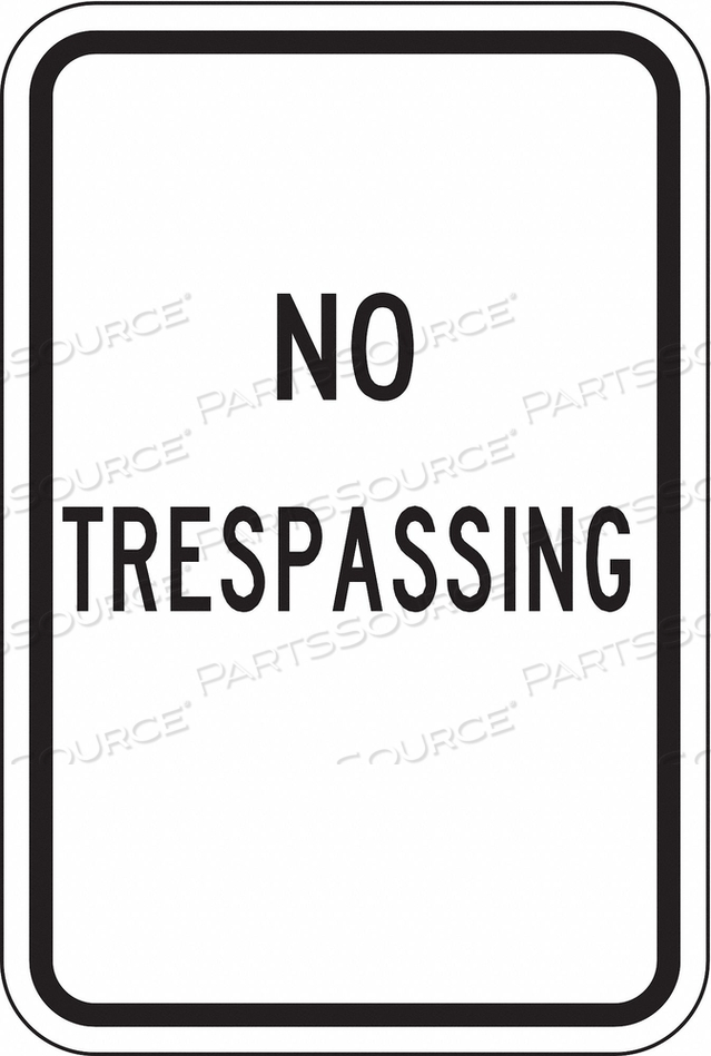 TRAFFIC SIGN 18 X 12IN BK/WHT TEXT by Lyle Signs Inc.