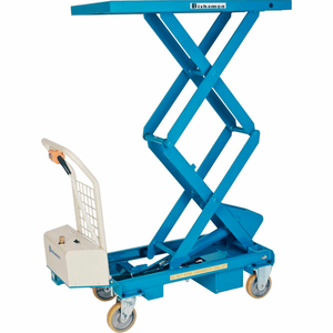 MOBILIFT BATTERY POWERED DOUBLE SCISSOR LIFT TABLE 330 LB. CAP. by Bishamon Industries Corp.