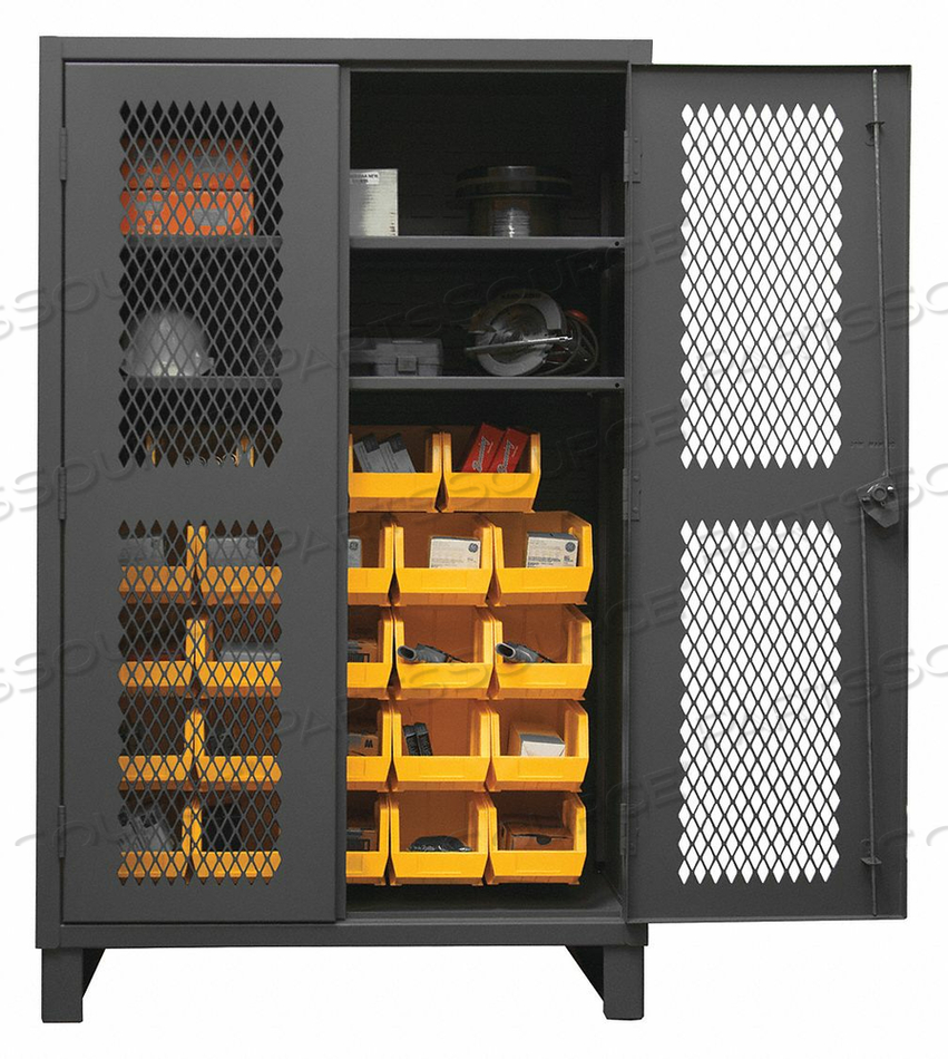 BIN CAB LOUVERED/SHELVING 78 H 48 W 24 D by Durham Manufacturing Company BIN CAB LOUVERED/SHELVING 78 H 48 W 24 D by Durham Manufacturing Company