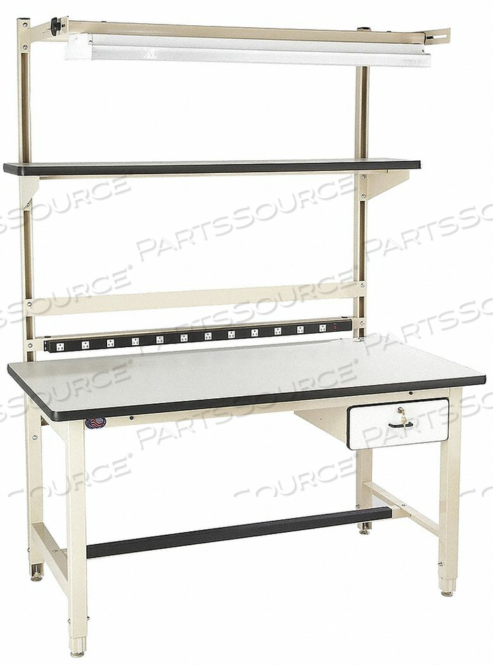BENCH-IN-A-BOX STANDARD WORKBENCH - 60"W X 30"D ESD LAMINATE TOP - BEIGE by Pro-Line BENCH-IN-A-BOX STANDARD WORKBENCH - 60"W X 30"D ESD LAMINATE TOP - BEIGE by Pro-Line