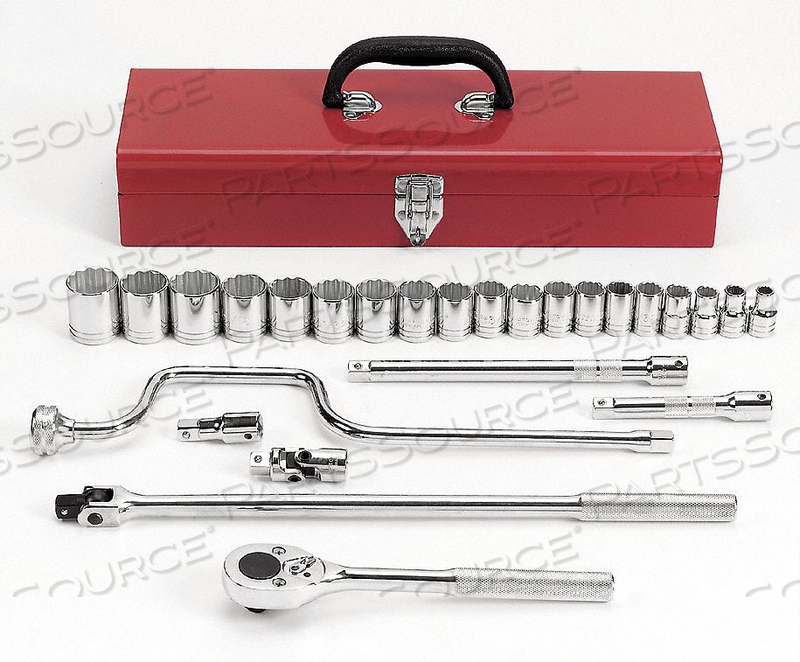 SOCKET WRENCH SET SAE 1/2 IN DR 26 PC by Proto