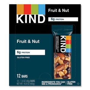 FRUIT AND NUT BARS, FRUIT AND NUT DELIGHT, 1.4 OZ, 12/BOX by Kind