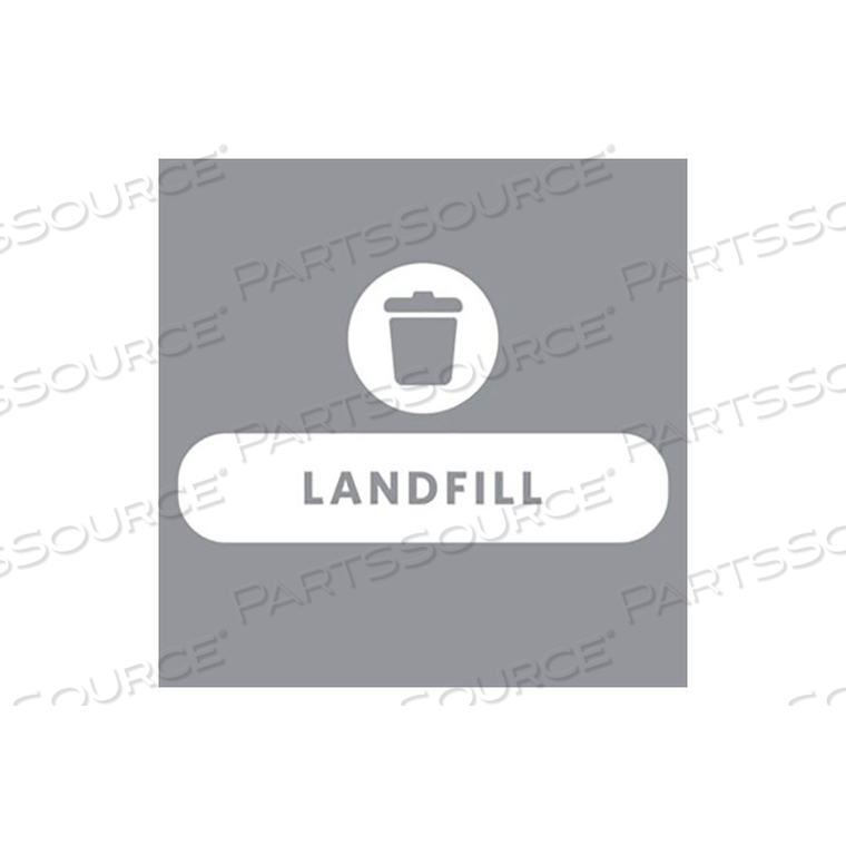 WASTE STREAM LABEL LANDFILL KIT FOR 20G BRUTE, UNTOUCHABLE & WASTEBASKET 