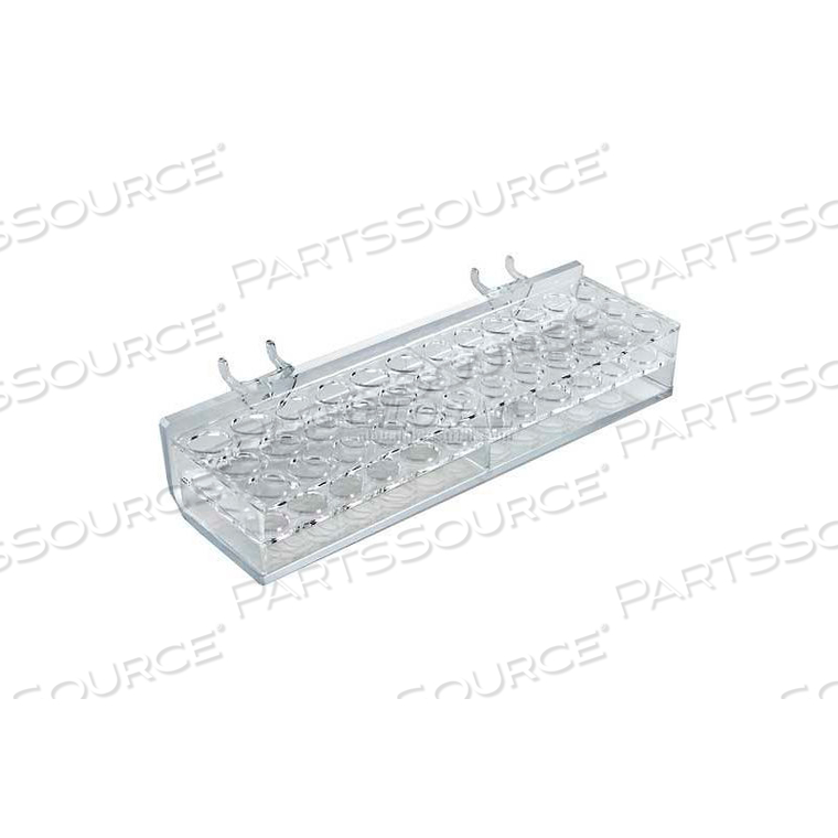 36-SECTION COSMETIC TRAY, PGBRD/SLATWALL, 10.25" X 2", ACRYLIC - PKG QTY 2 by Azar International