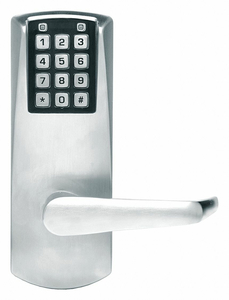 AUTO/DEADBOLT LOCK KEYLESS SATIN CHROME by Powerplex