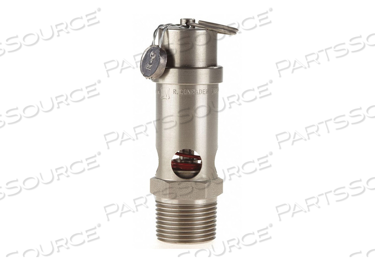 SAFETY VALVE SOFT SEAT 3/4IN 125 PSI SS by Conrader