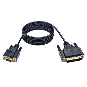 6FT DB25 MALE - DB9 FEMALE NULL MODEM SERIAL CABLE by Tripp Lite
