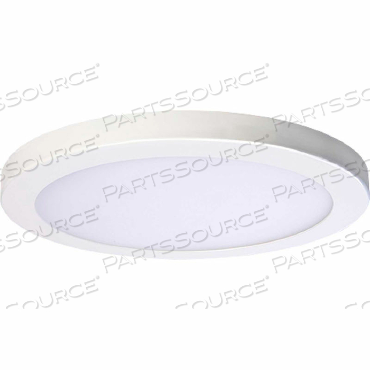 11" ROUND PLATTER LED FLUSH MOUNT LIGHT, 40W, 120V, 3000K, WHITE by AMAX Lighting