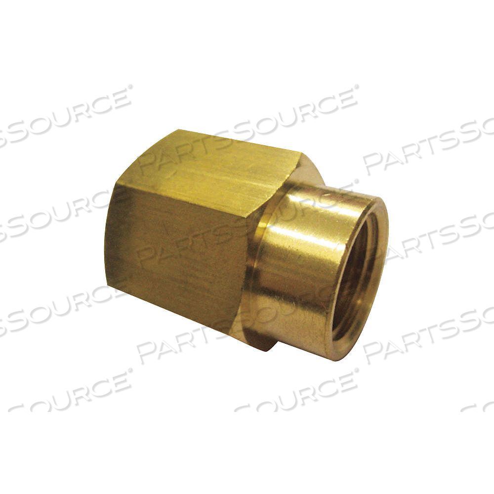 REDUCING COUPLING, BRASS, 1/2 IN X 3/8 IN FITTING PIPE SIZE, FEMALE NPT X FEMALE NPT by Approved Vendor REDUCING COUPLING, BRASS, 1/2 IN X 3/8 IN FITTING PIPE SIZE, FEMALE NPT X FEMALE NPT by Approved Vendor