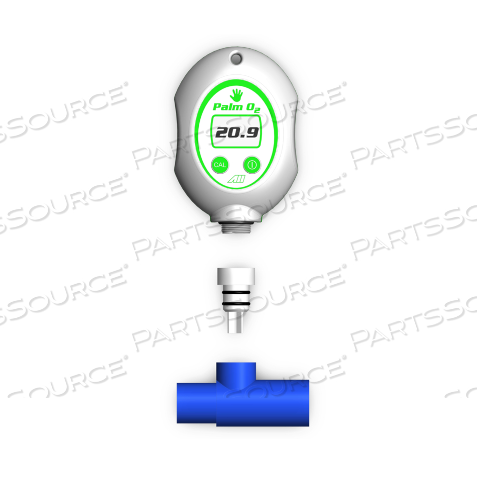 OXYGEN ANALYZER, 0.1% OXYGEN DISPLAY, <2%, (2) 1.5 V AA ALKALINE BATTERIES by Analytical Industries Inc. (AII)